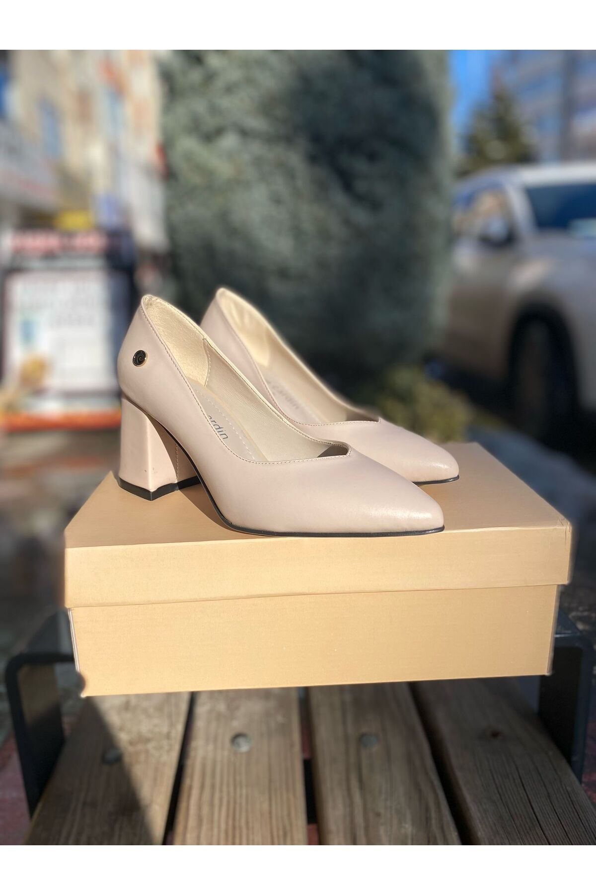 Pierre Cardin ® | Pc-50177 - BEJ CİLT - Kadın Topuklu Ayakkabı PC-50177-3030835