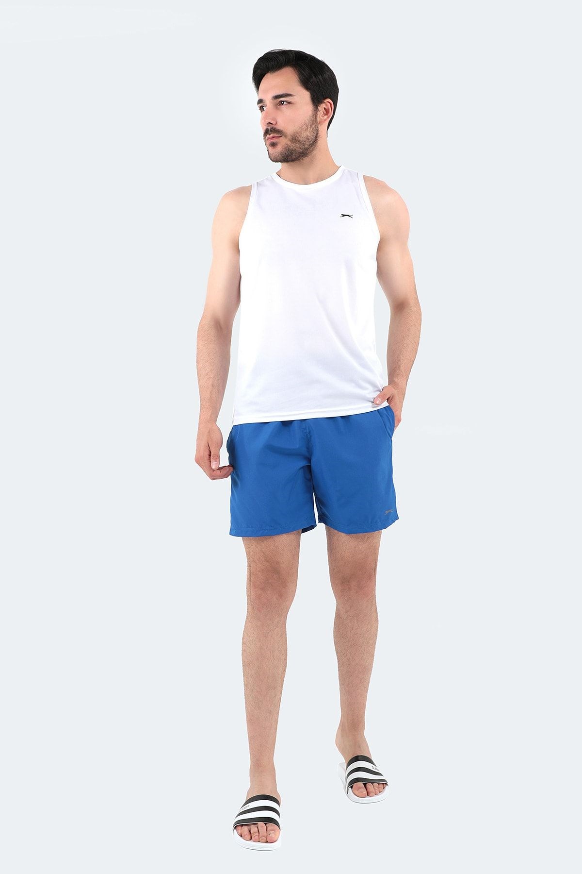 Slazenger St12se311-480 Rabi Saks Mavi Erkek Mayo Şort ST12SE311 Slazenger St12se311-480 Rabi Saks Mavi Erkek Mayo Şort ST12SE311