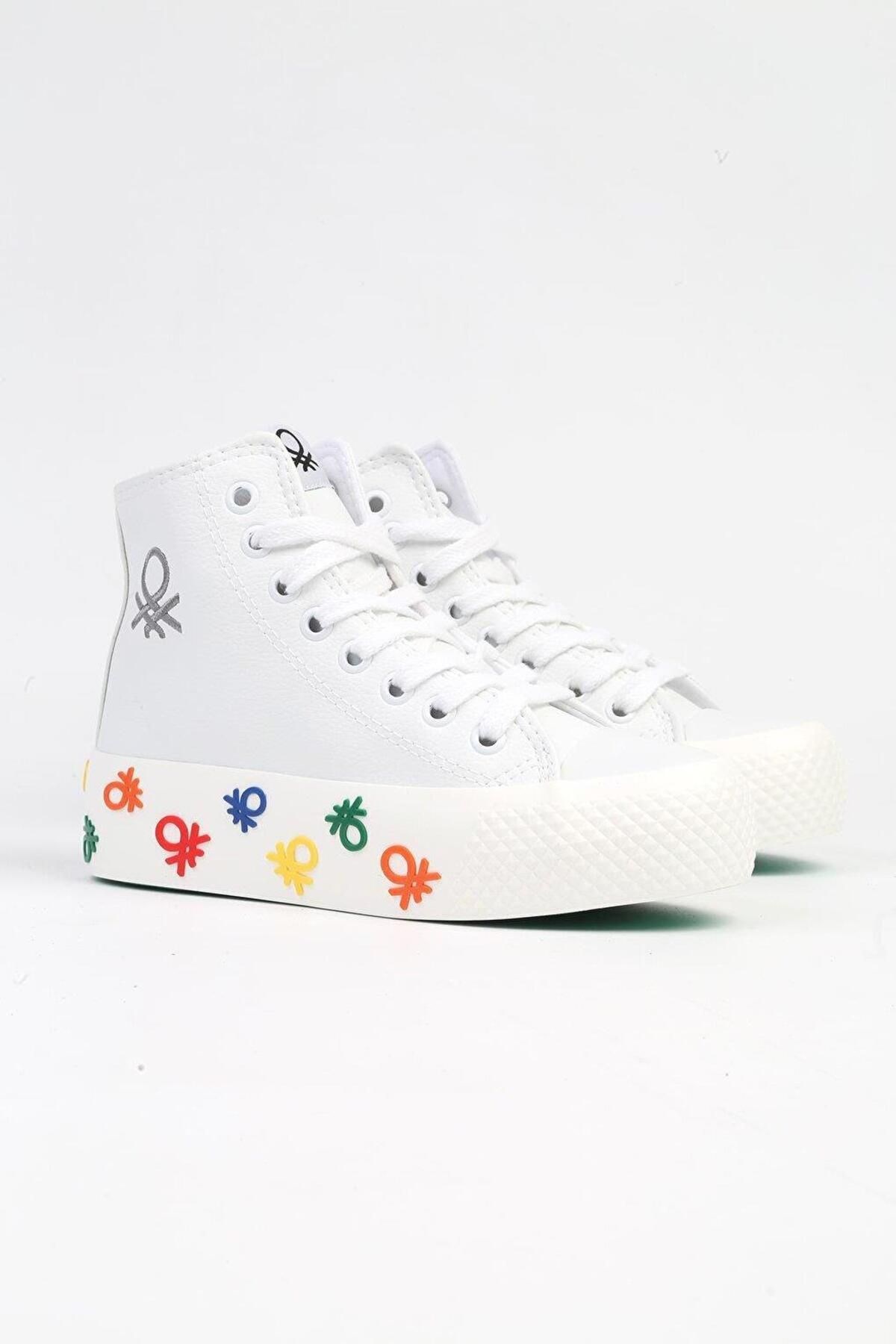 Benetton Bn-31128 Beyaz Günlük Sneaker Benetton Bn-31128 Beyaz Günlük Sneaker