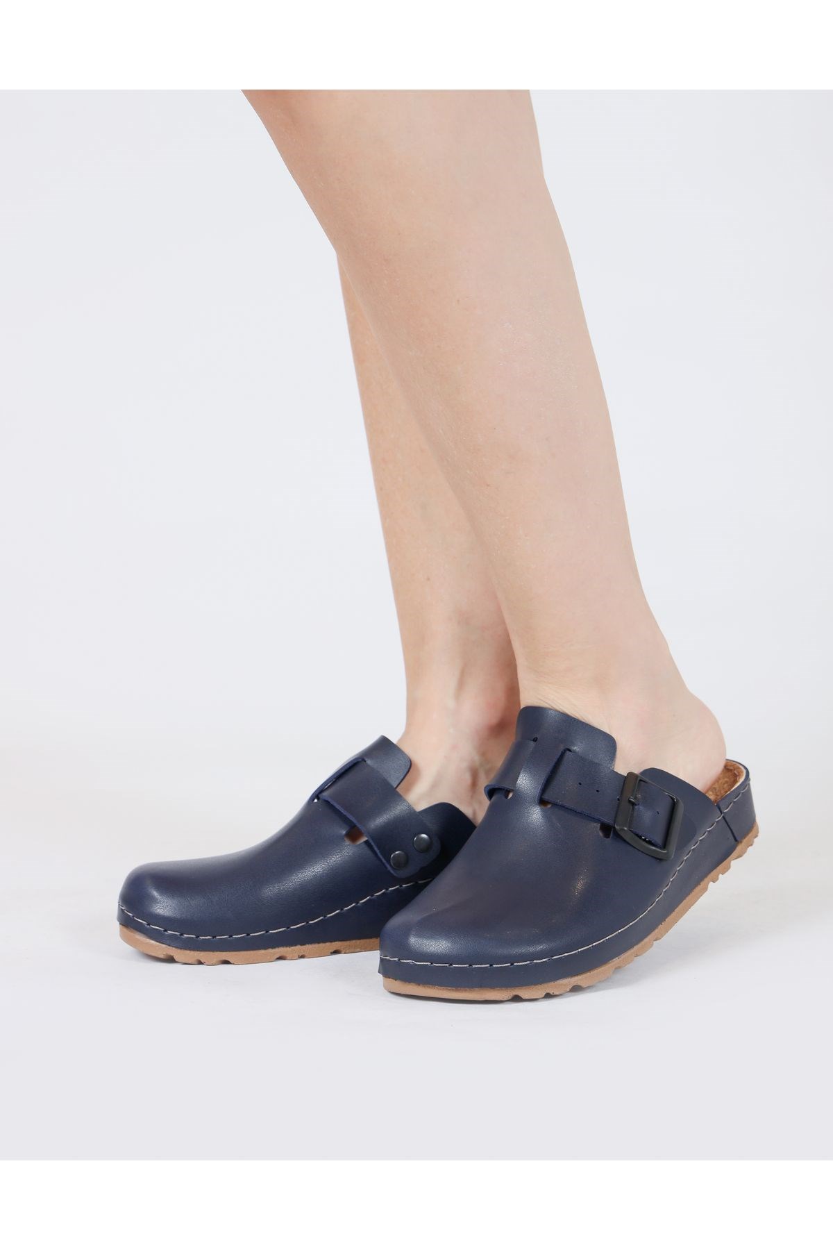 Anatomik Ortopedik Hemşire Doktor Aşçı Terliği Lacivert Sabo Unisex Terlik FLYSOFT S183.055/S182.060