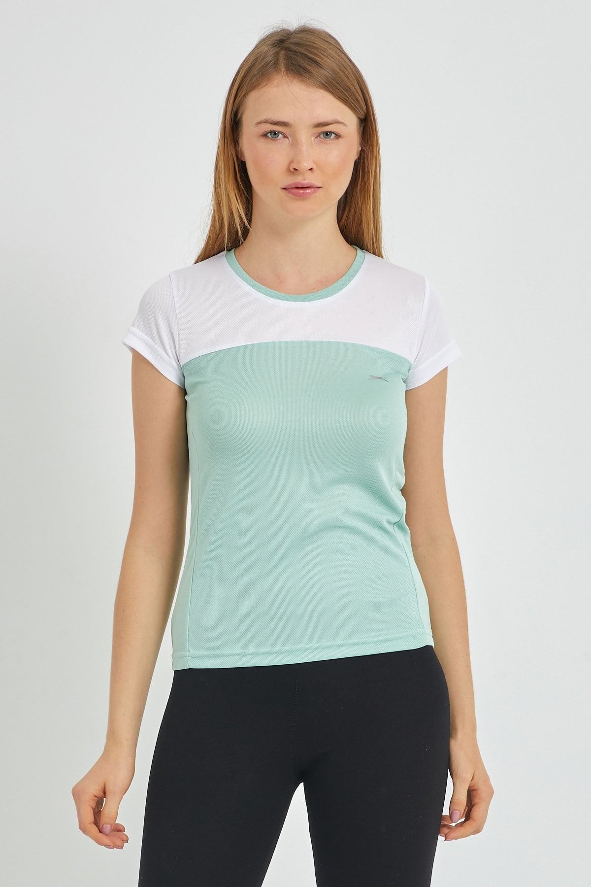 Slazenger Randers I Kadın T-shirt Yeşil St11tk002 ST11TK002