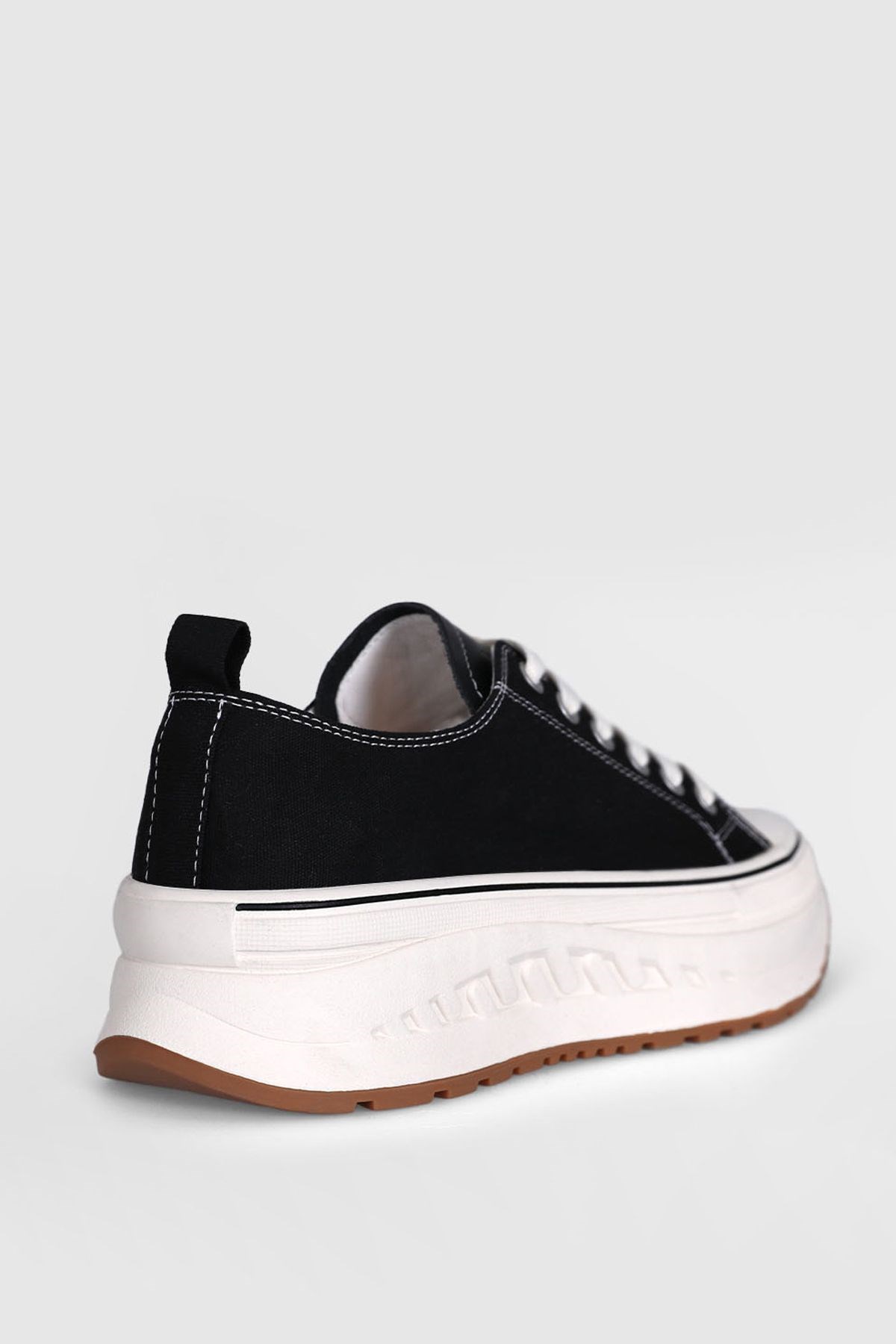 Hakiki Deri Bağcıklı Shay Günlük Kadın Sneaker Siyah Ayakkabı Hakiki Deri Bağcıklı Shay Günlük Kadın Sneaker Siyah Ayakkabı