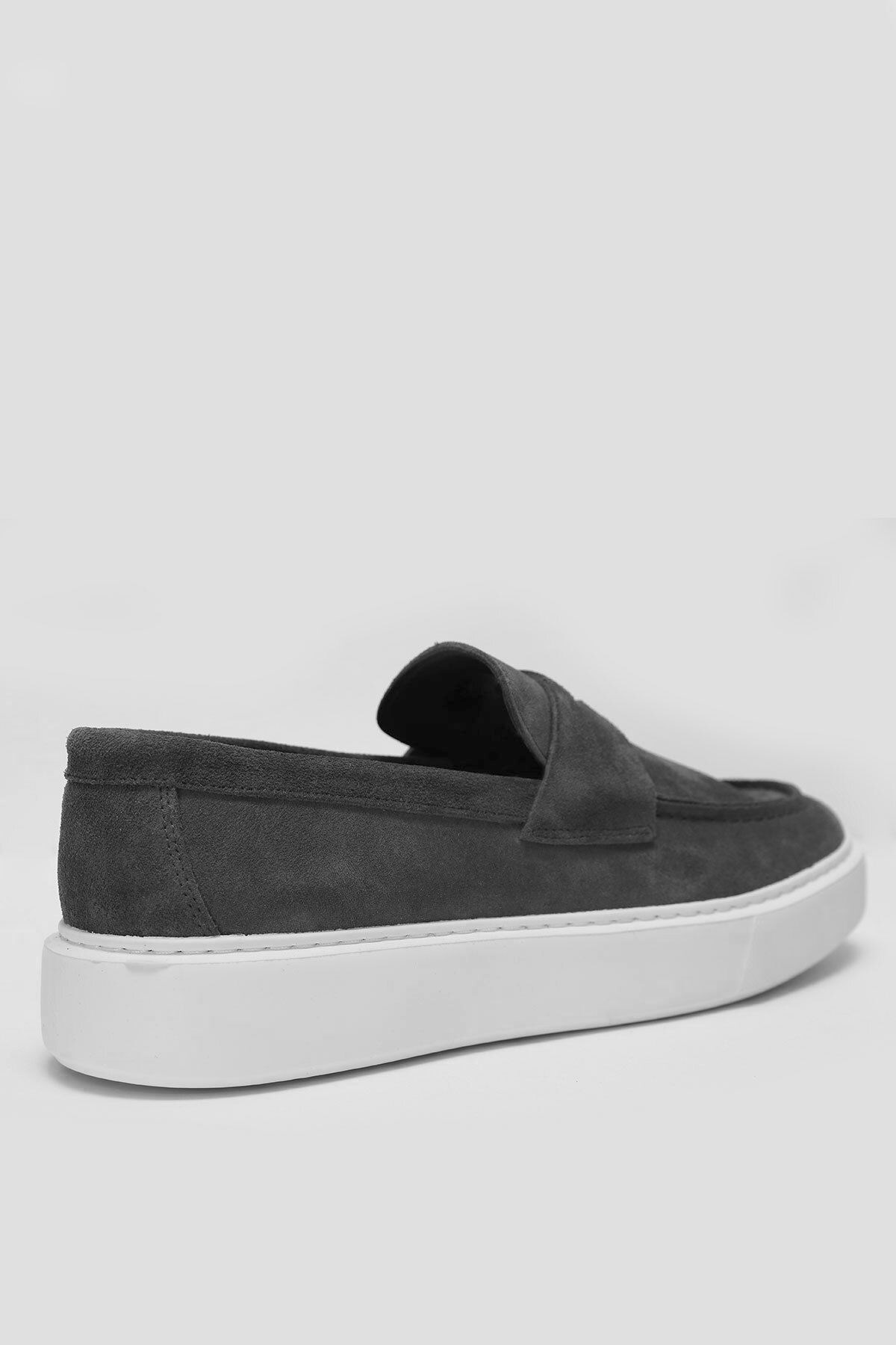 Hakiki Deri Bağcıksız Günlük Erkek Sneaker Lufian Alex Açık Gri Sneaker Hakiki Deri Bağcıksız Günlük Erkek Sneaker Lufian Alex Açık Gri Sneaker