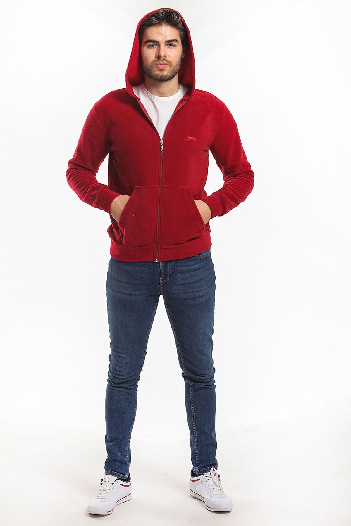 Slazenger Samson Erkek Polar Bordo ST21WE064 Slazenger Samson Erkek Polar Bordo ST21WE064