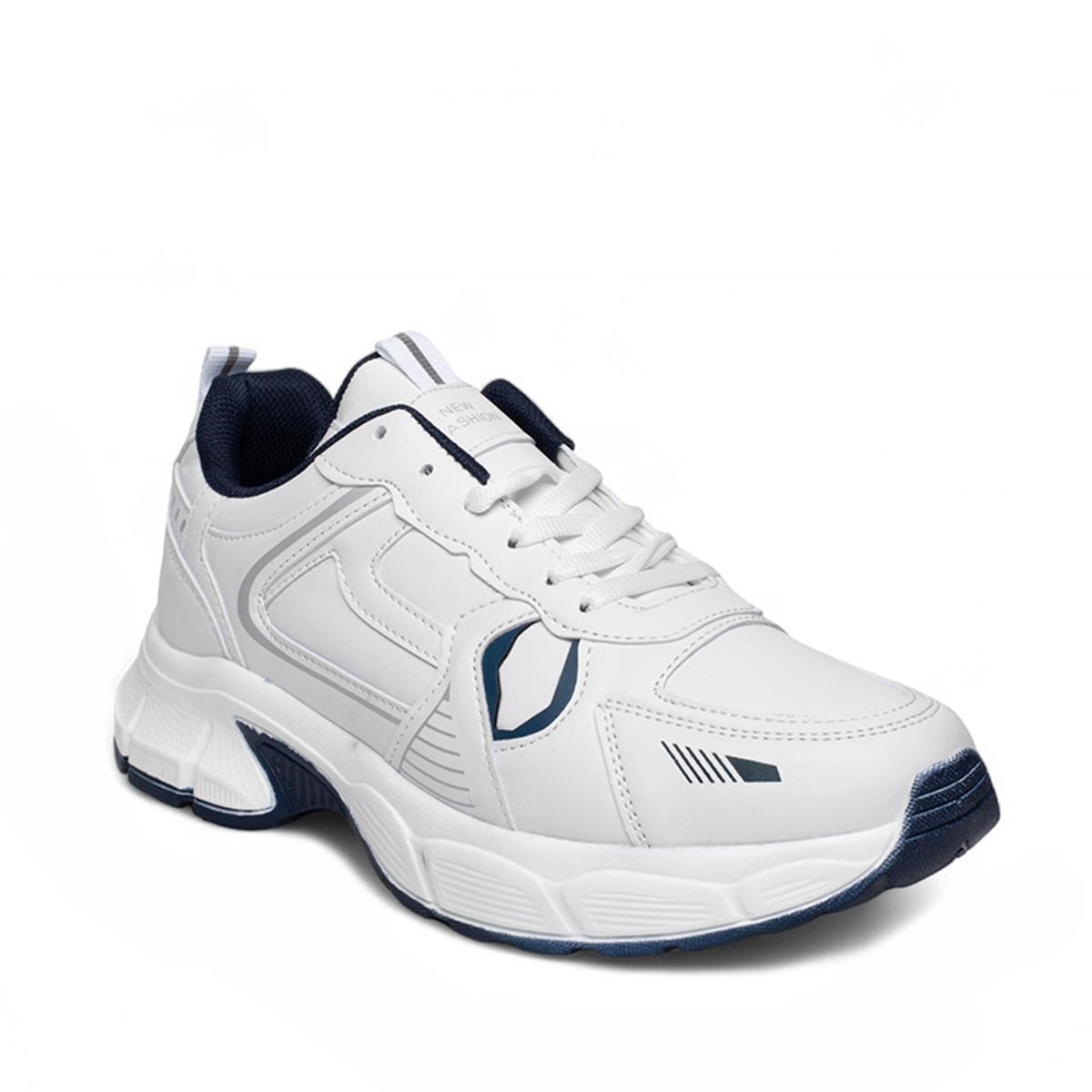 İncim Beyaz/Lacivert Kışlık Suni Deri Kadın Spor Günlük Ayakkabı Sneaker Lambırlent 7450 İncim Beyaz/Lacivert Kışlık Suni Deri Kadın Spor Günlük Ayakkabı Sneaker Lambırlent 7450
