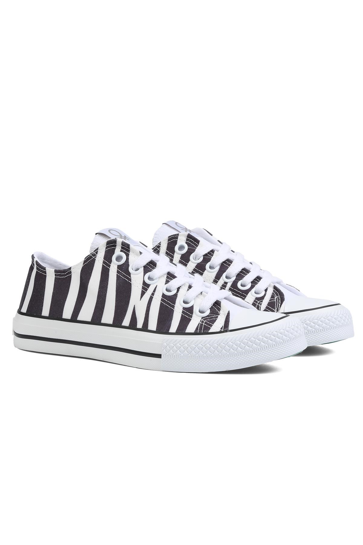 Benetton BN-30179  Zebra Kadın Spor Ayakkabı